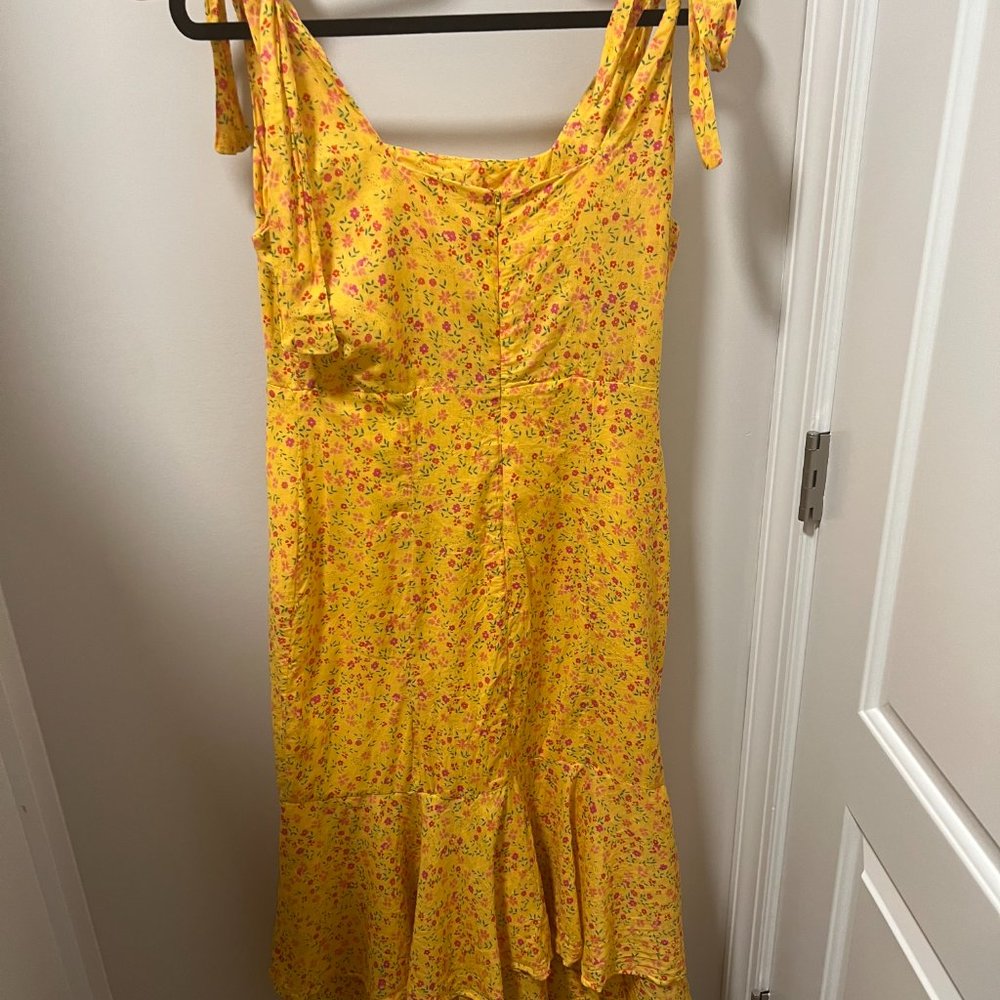 Lovers + Friends Pink Midi Dress with Vibrant Charm - Picture 6 of 7